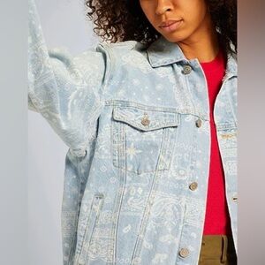 Wild Fable Oversized Bohemian Jean Jacket